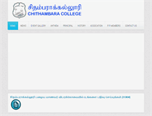 Tablet Screenshot of chithambaracollege.org